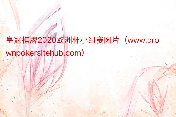 皇冠棋牌2020欧洲杯小组赛图片（www.crownpokersitehub.com）